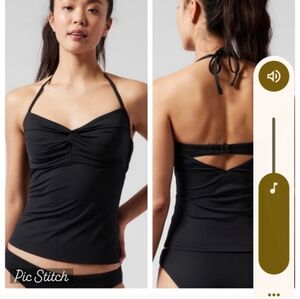 Athleta Black Hampton Bra Cup Tankini 34D/DD